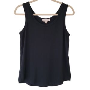 Philosophy Black Chiffon Tank Top XS